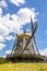 Windmill in Hessenpark, a tourist attraction with architecture of ancient towns in Germany