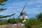 Windmill hidden on the dunes on the island of Noirmoutier VendÃ©e