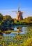 Windmill in Holland, Kinderdijk, Netherlands