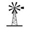 Windmill icon vector