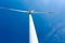 Windmill, large wind power turbines spinning to generating clean renewable energy