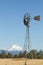 Windmill with Mount Jefferson in Central Oregon