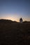 Windmill on the mountain at sunset, Almeria