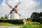Windmill of Narbon. Moulin du Narbon. Morbihan, Brittany, France.