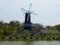 Windmill near a lake