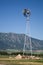 Windmill near the mountains