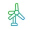 Windmill pixel perfect gradient linear vector icon