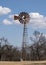 Windmill powered water pump in Edmond Oklahoma.