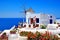 Windmill on Santorini island