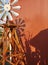 Windmill & shadow on barn