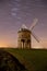 Windmill with star trails