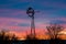 Windmill Sunrise On The Prairies