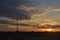 Windmill at Sunset in Benbrook Texas