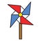 Windmill toy, United state independence day related icon