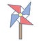 Windmill toy, United state independence day related icon