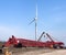 Windmill Turbine Construction Site Wind Energy