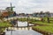 Windmill White Bridge Zaanse Schans Village Holland Netherlands