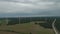 Windmill wind power technoligy aerial drone view