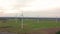 Windmill Wind power technology - Aerial drone view on Wind Power, Turbine, Windmill, Energy Production - Green