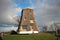 Windmill without wings remaked to residential house at the Rottedijk in Moerkapelle at the source of river Rotte.