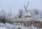 Windmill in winter