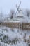 Windmill in winter