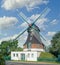 Windmill of Witzwort,Eiderstedt Peninsula,North Sea,North Frisia,Germany