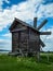 Windmill wooden in green island of Kizhi