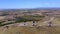 Windmills of Alcazar de San Juan perspective from drone.