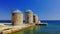 WINDMILLS AT CHIOS ISLAND - GREECE