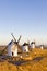 windmills, Consuegra, Castile-La Mancha, Spain