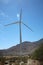 Windmills in the deserts of Palm Springs California. Power generating windmills wind turbines near Palm Springs California, USA