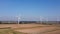 Windmills in the field, green energy