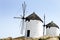 Windmills in Ios island, Greece