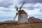 Windmills on the island of Fuerteventura in Spain