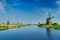 Windmills at Kinderdijk in Holland. Netherlands