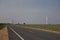 Windmills landscape view, India