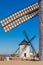 Windmills located in Consuegra village, Spa