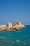 Windmills of Mandraki harbour and Saint Nicholas Fortress