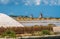 Windmills at the natural reserve of the `Saline dello Stagnone` near Marsala and Trapani, Sicily.