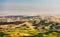 Windmills over rolling hills in Palouse