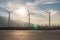 The windmills of Palm Springs in California