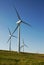 Windmills on prairie