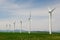 Windmills on prairie