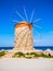 Windmills in Rhodes island, Greece