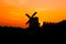 Windmills silhouette / Medium frame
