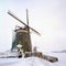 Windmills in snow
