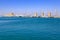 Windmills and st nicholas tower and lighthouse in Mandraki port