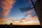 windmills at sunset, Campo de Criptana, Castile-La Mancha, Spain