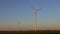 Windmills in the sunset light from Hungary